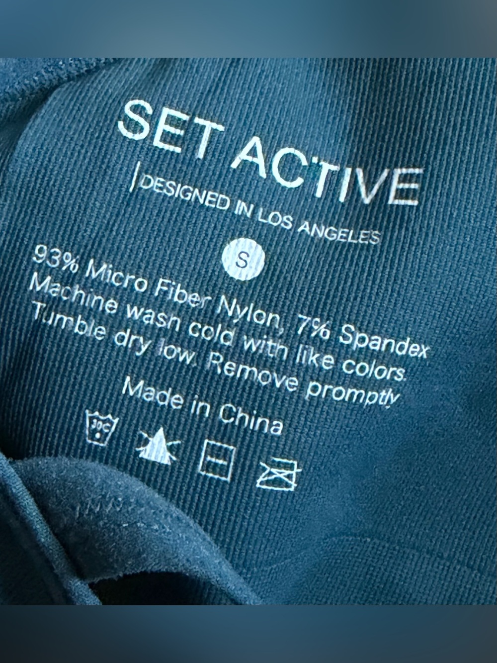 SET Active Deep Teal Seamless Sports Bra - Picture 4 of 5